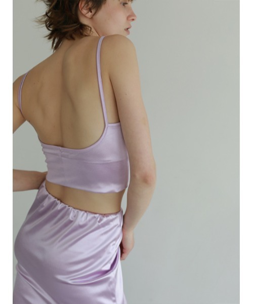 AMAIL（アマイル）の「Icon grossy cami（キャミソール・レディース・アイボリー/パープル/ブラック・FREE）」の9枚目の写真