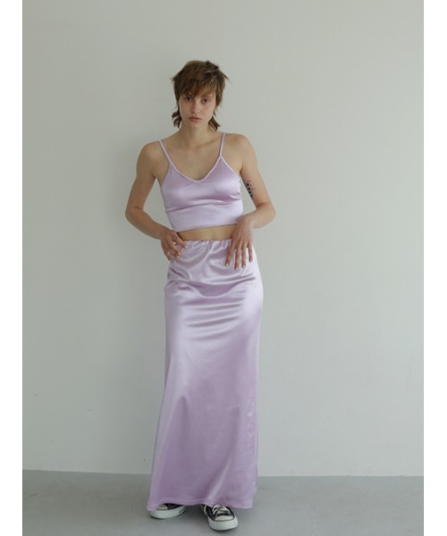 AMAIL（アマイル）の「Icon grossy cami（キャミソール・レディース・アイボリー/パープル/ブラック・FREE）」の12枚目の写真