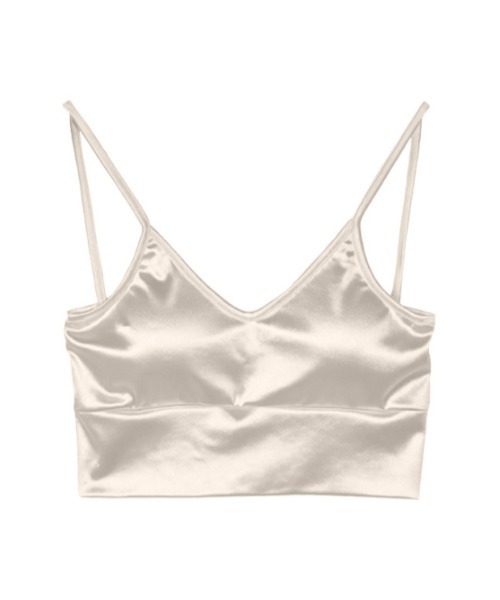 AMAIL（アマイル）の「Icon grossy cami（キャミソール・レディース・アイボリー/パープル/ブラック・FREE）」の13枚目の写真