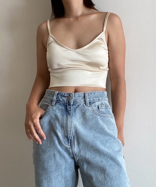 AMAIL（アマイル）の「Icon grossy cami（キャミソール・レディース・アイボリー/パープル/ブラック・FREE）」の19枚目の写真