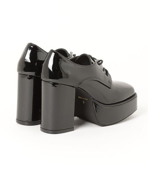 LOVEHUNTER(ラブハンター)の「LOVEHUNTER/厚底 バルキーヒール レースアップシューズ(1598)(ドレスシューズ・レディース・ブラック系1/ブラック系2・M/S/L/LL)」の6枚目の写真