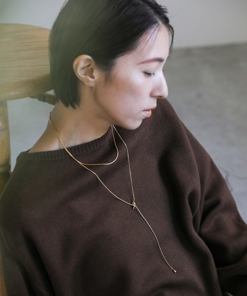 select MOCA（セレクトモカ）の「ダブルループタイネックレス（ネックレス・レディース・シルバー/ゴールド・FREE）」の12枚目の写真