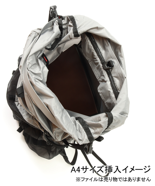 TERG(ターグ)の「【TERG / ターグ】ライトロールトップバックパック(バックパック/リュック・メンズ・ブラック/グレー・FREE)」の3枚目の写真