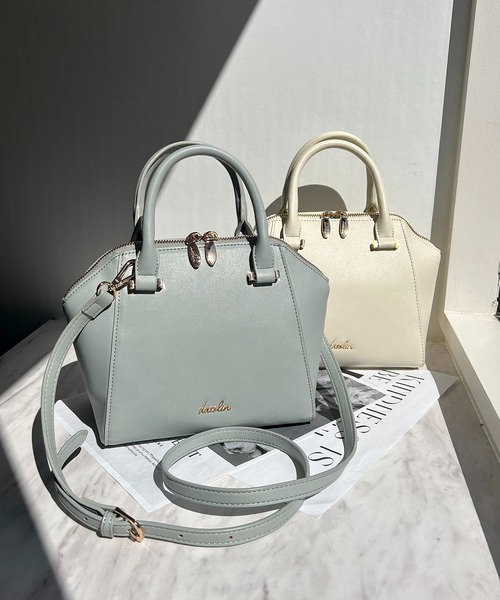 dazzlin（ダズリン）の「dazzlin/ダズリン　スムース２wayハンド（ショルダーバッグ・レディース・アイボリー/ブラック/ブルーグレー/ベージュ系その他/ローズ・FREE）」の8枚目の写真