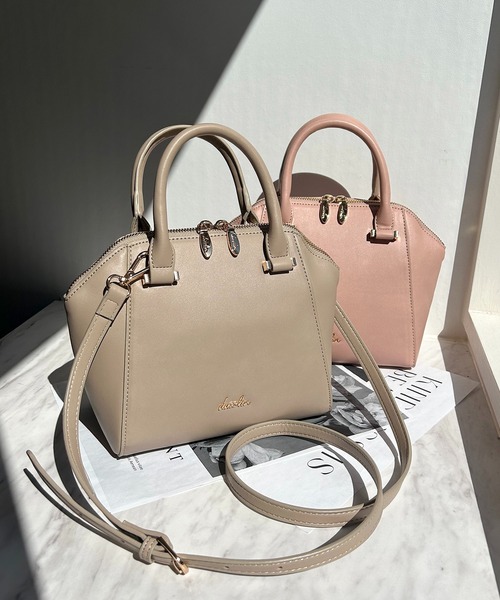 dazzlin（ダズリン）の「dazzlin/ダズリン　スムース２wayハンド（ショルダーバッグ・レディース・アイボリー/ブラック/ブルーグレー/ベージュ系その他/ローズ・FREE）」の9枚目の写真