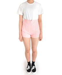 【URGE:】ハイウエスト スリム ショートパンツ