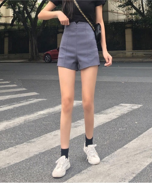 urge:(アージコロン )の「【URGE:】ハイウエスト スリム ショートパンツ(その他パンツ・レディース・グレー/ブラック/ピンク/ホワイト/ブルー・SMALL/MEDIUM/X-LARGE/LARGE)」の10枚目の写真