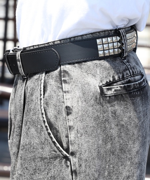 ８(eight)（エイト）の「3連スタッズベルト（ベルト・メンズ・ブラック・FREE）」の4枚目の写真