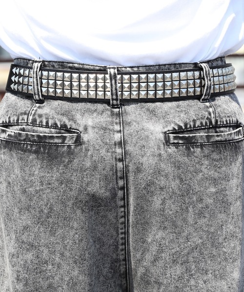 ８(eight)（エイト）の「3連スタッズベルト（ベルト・メンズ・ブラック・FREE）」の5枚目の写真