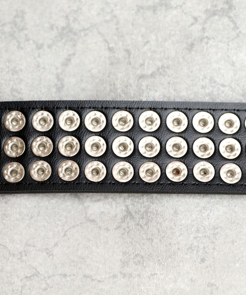 ８(eight)（エイト）の「3連スタッズベルト（ベルト・メンズ・ブラック・FREE）」の15枚目の写真