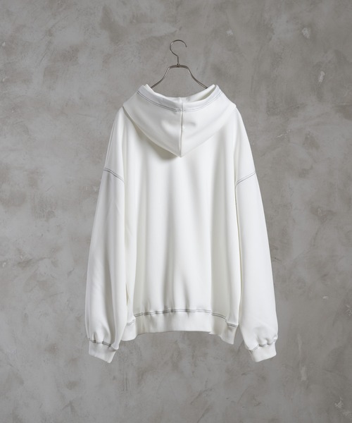 sisa.(シサ)の「Stitch big parker/ステッチビッグパーカー(パーカー・メンズ・ブラック/ホワイト・LARGE/SMALL/MEDIUM)」の20枚目の写真