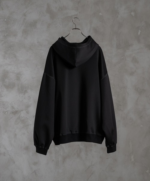 sisa.(シサ)の「Stitch big parker/ステッチビッグパーカー(パーカー・メンズ・ブラック/ホワイト・LARGE/SMALL/MEDIUM)」の17枚目の写真