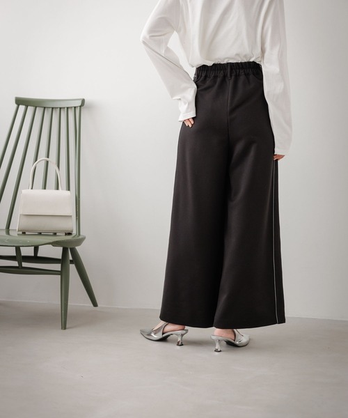 eL(エル)の「【eL】2Line Wide Pants/973936(スラックス・レディース・ブラック/グレー・FREE)」の10枚目の写真