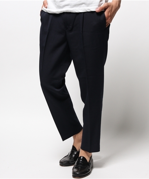 WHO'S WHO gallery（フーズフーギャラリー）の「【GIGGER】1タックスラックス（その他パンツ・メンズ・ブラック/ネイビー/グレー・MEDIUM/LARGE/SMALL）」の3枚目の写真