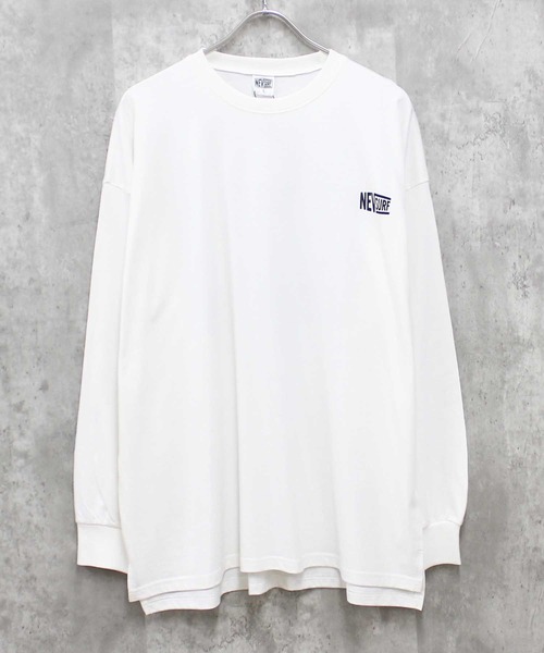 NEV(ネブ)の「NEVSURF BIGシルエット ロンT(Tシャツ/カットソー・メンズ・ブラック系/チャコール/ベージュ/ネイビー/オフホワイト/杢グレー/ホワイト系/ブラック/ホワイト系4/ブラック系4/ブラック系5/ホワイト系5・M/L/XL)」の14枚目の写真