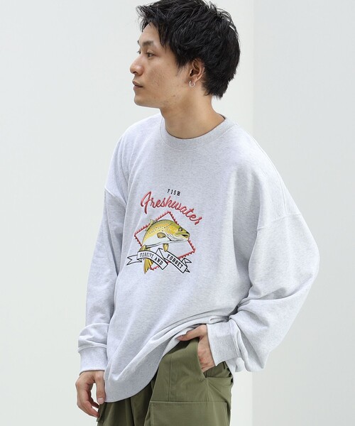 BEAMS HEART(ビームスハート)の「BEAMS HEART / アニマル クルーネック スウェット(ユニセックス)(スウェット・メンズ・レッド系その他7/ライトグレー・SMALL/MEDIUM/LARGE)」の16枚目の写真
