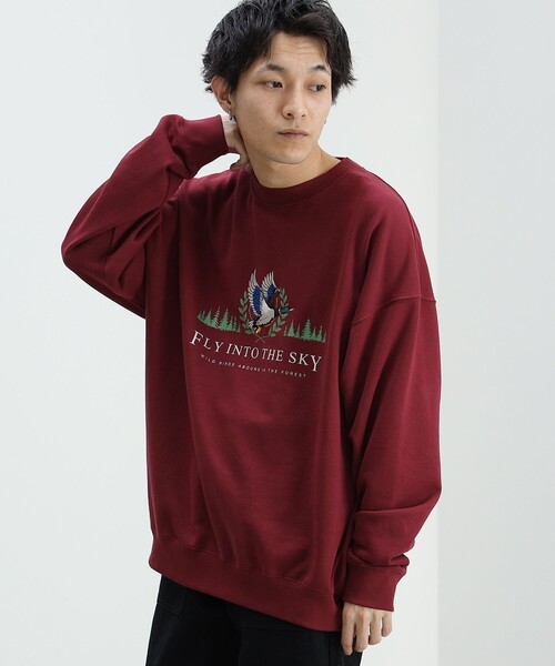BEAMS HEART(ビームスハート)の「BEAMS HEART / アニマル クルーネック スウェット(ユニセックス)(スウェット・メンズ・レッド系その他7/ライトグレー・SMALL/MEDIUM/LARGE)」の12枚目の写真