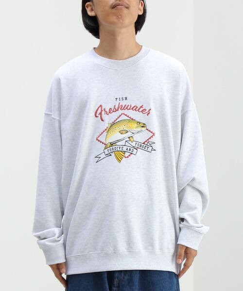 BEAMS HEART(ビームスハート)の「BEAMS HEART / アニマル クルーネック スウェット(ユニセックス)(スウェット・メンズ・レッド系その他7/ライトグレー・SMALL/MEDIUM/LARGE)」の11枚目の写真