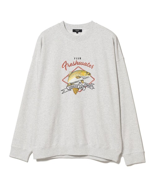 BEAMS HEART(ビームスハート)の「BEAMS HEART / アニマル クルーネック スウェット(ユニセックス)(スウェット・メンズ・レッド系その他7/ライトグレー・SMALL/MEDIUM/LARGE)」の6枚目の写真