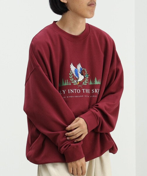 BEAMS HEART(ビームスハート)の「BEAMS HEART / アニマル クルーネック スウェット(ユニセックス)(スウェット・メンズ・レッド系その他7/ライトグレー・SMALL/MEDIUM/LARGE)」の21枚目の写真