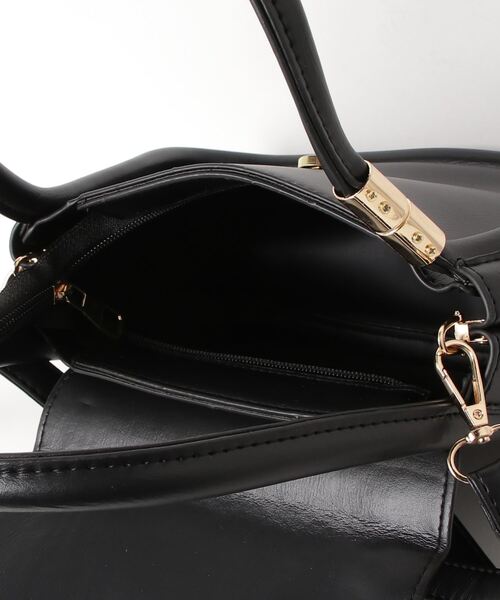 Olu.（オルドット）の「サークルハンドル2wayバッグ（ショルダーバッグ・レディース・ベージュ/ブラック・FREE）」の18枚目の写真