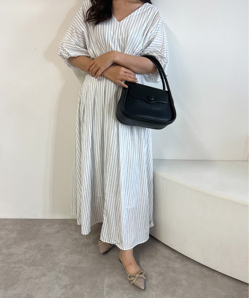 Olu.（オルドット）の「サークルハンドル2wayバッグ（ショルダーバッグ・レディース・ベージュ/ブラック・FREE）」の11枚目の写真