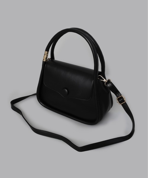 Olu.（オルドット）の「サークルハンドル2wayバッグ（ショルダーバッグ・レディース・ベージュ/ブラック・FREE）」の14枚目の写真