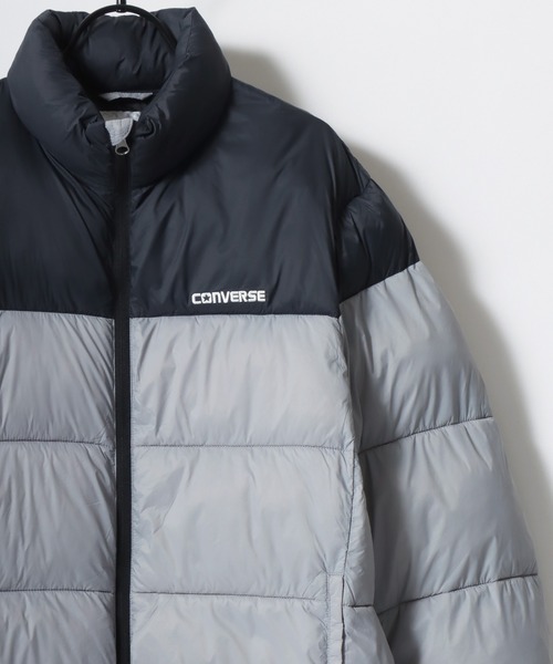 CONVERSE（コンバース）の「CONVERSE/コンバース FIBER DOWN JACKET/中綿 ファイバーダウンジャケット/キルティングアウター レディース メンズ（ダウンジャケット/コート・メンズ・ベージュ/カーキ/ブラウン/ライトグレー/ブルー/ブラック・M/L/LL）」の3枚目の写真