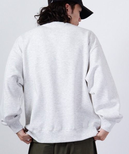 SUGGESTION(サジェッション)の「SUGGESTION フラワー刺繍裏起毛トレーナー(スウェット・メンズ・アッシュグレー/ブラック/ホワイト・L/M)」の13枚目の写真