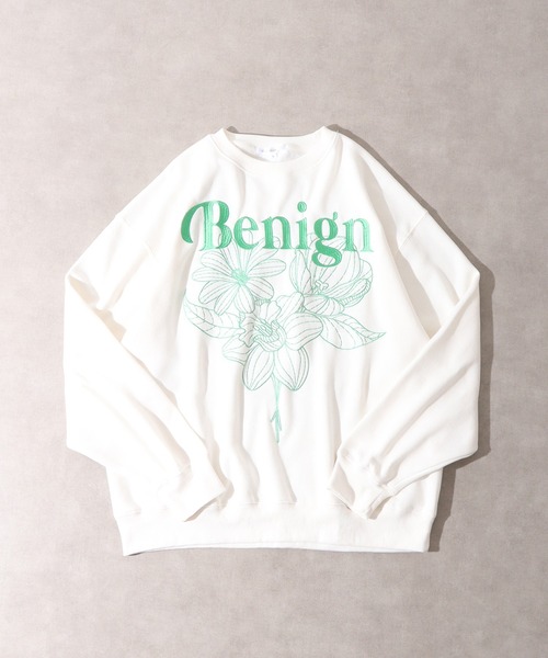 SUGGESTION(サジェッション)の「SUGGESTION フラワー刺繍裏起毛トレーナー(スウェット・メンズ・アッシュグレー/ブラック/ホワイト・L/M)」の19枚目の写真