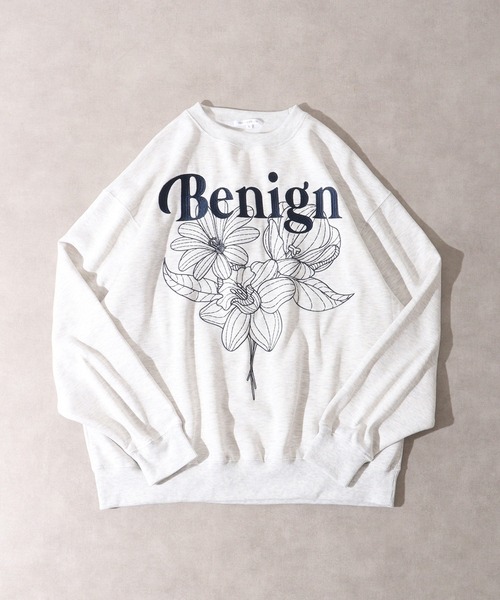 SUGGESTION(サジェッション)の「SUGGESTION フラワー刺繍裏起毛トレーナー(スウェット・メンズ・アッシュグレー/ブラック/ホワイト・L/M)」の20枚目の写真