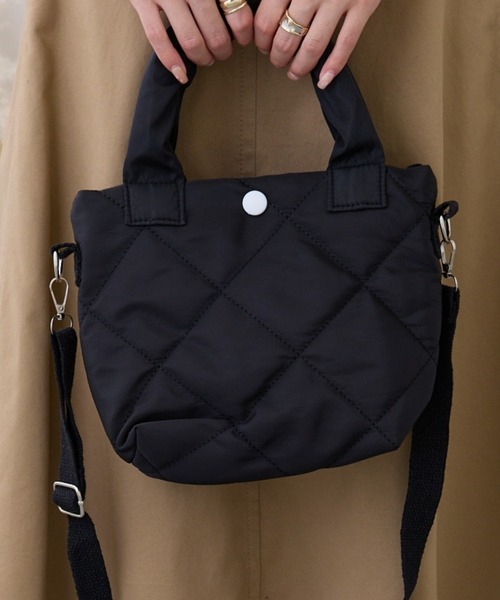 Loco Ocean（ロコオーシャン）の「【多収納】2way / ショルダーミニバッグ（トートバッグ・レディース・ホワイト/ブラック/ピンク・ONE SIZE）」の3枚目の写真