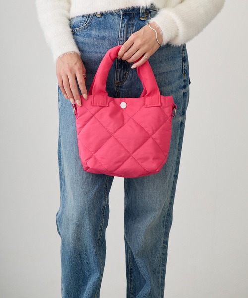 Loco Ocean（ロコオーシャン）の「【多収納】2way / ショルダーミニバッグ（トートバッグ・レディース・ホワイト/ブラック/ピンク・ONE SIZE）」の7枚目の写真