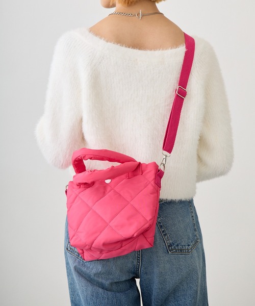 Loco Ocean（ロコオーシャン）の「【多収納】2way / ショルダーミニバッグ（トートバッグ・レディース・ホワイト/ブラック/ピンク・ONE SIZE）」の10枚目の写真