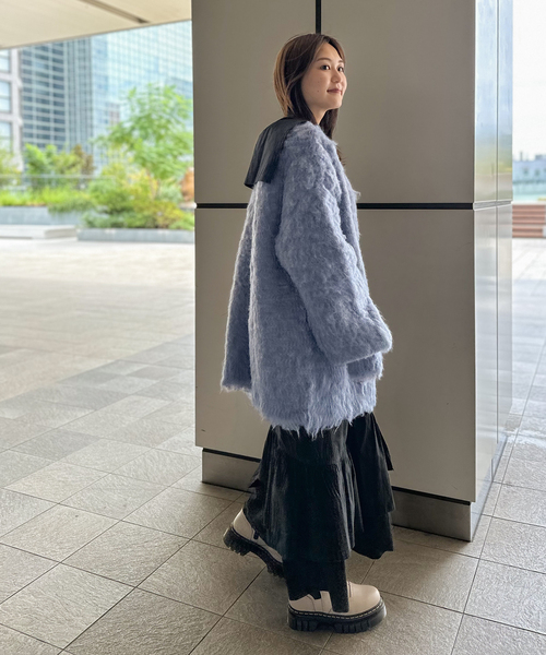 COMMRE（コムル）の「【COMMRE / コムル】コットン裾ボリュームワンピース（ワンピース・レディース・ブラック/チャコールグレー・FREE）」の5枚目の写真