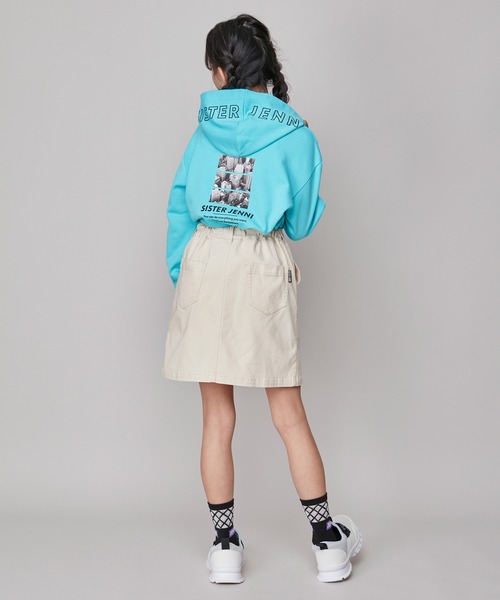 SISTER JENNI（SISTER JENNI）の「【ストレッチ素材】【ウエスト調整可能】前ZIP台形スカパン（その他パンツ・キッズ・アイボリー/ブラック/ブルー・160cm/130cm/150cm/140cm）」の20枚目の写真