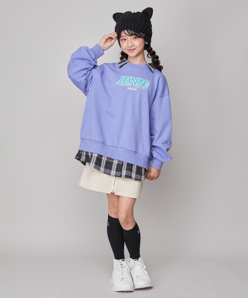 SISTER JENNI（SISTER JENNI）の「【ストレッチ素材】【ウエスト調整可能】前ZIP台形スカパン（その他パンツ・キッズ・アイボリー/ブラック/ブルー・160cm/130cm/150cm/140cm）」の21枚目の写真