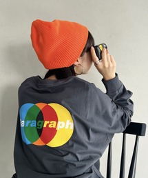 Paragraph(パラグラフ)/OVERLAPPING CIRCLES L/S/オーバーラッピング サークル バックプリント ロングスリーブ Tシャツ