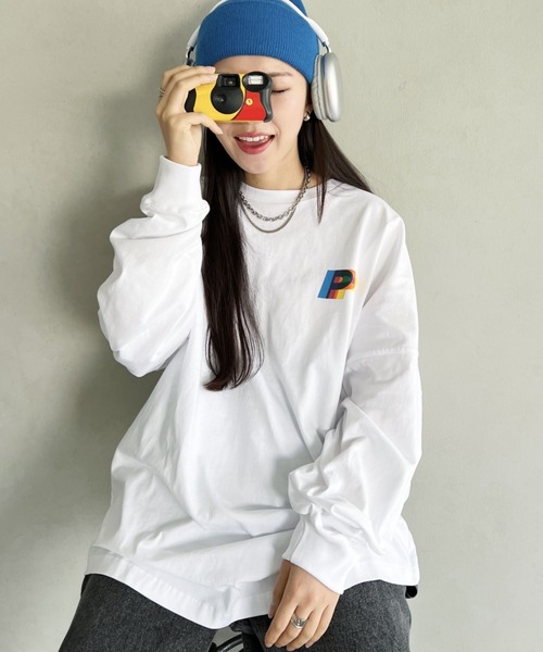 Paragraph(パラグラフ)の「Paragraph(パラグラフ)/OVERLAPPING CIRCLES L/S/オーバーラッピング サークル バックプリント ロングスリーブ Tシャツ(Tシャツ/カットソー・レディース・チャコールグレー/ブルー/ホワイト・FREE)」の17枚目の写真
