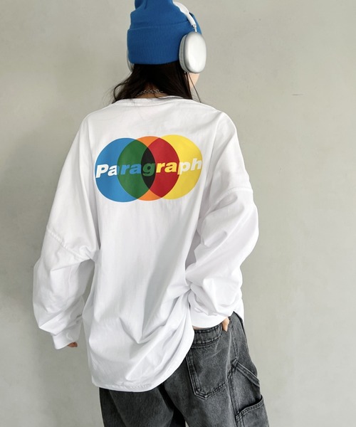 Paragraph(パラグラフ)の「Paragraph(パラグラフ)/OVERLAPPING CIRCLES L/S/オーバーラッピング サークル バックプリント ロングスリーブ Tシャツ(Tシャツ/カットソー・レディース・チャコールグレー/ブルー/ホワイト・FREE)」の20枚目の写真