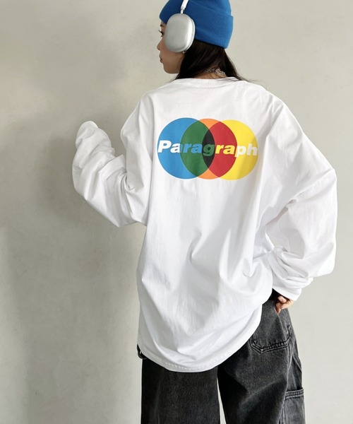 Paragraph(パラグラフ)の「Paragraph(パラグラフ)/OVERLAPPING CIRCLES L/S/オーバーラッピング サークル バックプリント ロングスリーブ Tシャツ(Tシャツ/カットソー・レディース・チャコールグレー/ブルー/ホワイト・FREE)」の19枚目の写真