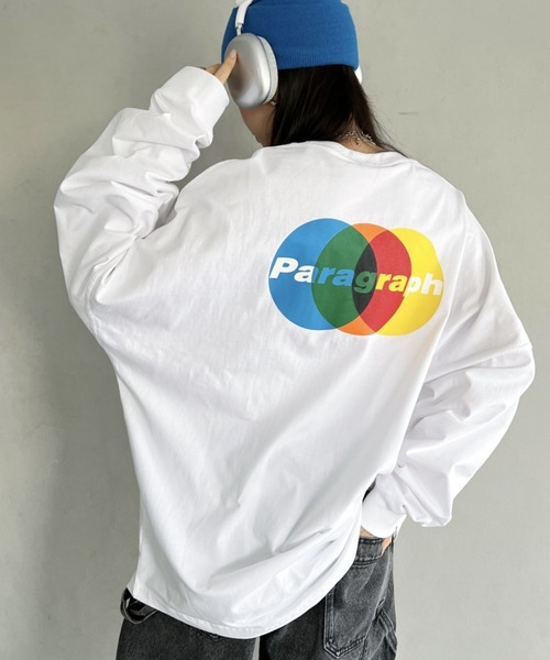 Paragraph(パラグラフ)の「Paragraph(パラグラフ)/OVERLAPPING CIRCLES L/S/オーバーラッピング サークル バックプリント ロングスリーブ Tシャツ(Tシャツ/カットソー・レディース・チャコールグレー/ブルー/ホワイト・FREE)」の21枚目の写真