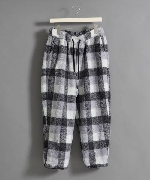 【セール】Revo. チェック柄 ジャガード ボアフリース イージーパンツ（その他パンツ）｜Revo.（レボ）
