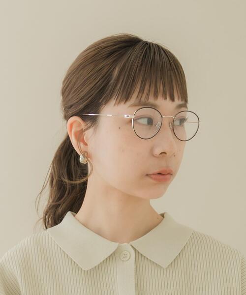 SMELLY（スメリー）の「オーバルフレームダテメガネ（メガネ・レディース・シルバー/ゴールド/ゴールド系その他・-）」の3枚目の写真