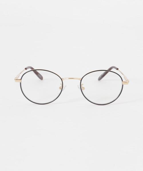 SMELLY（スメリー）の「オーバルフレームダテメガネ（メガネ・レディース・シルバー/ゴールド/ゴールド系その他・-）」の6枚目の写真