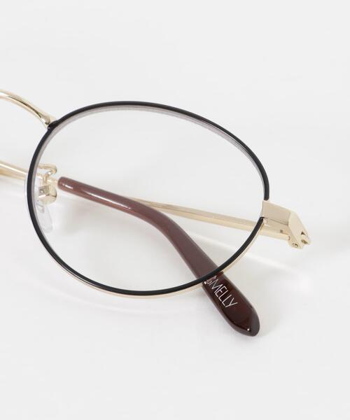 SMELLY（スメリー）の「オーバルフレームダテメガネ（メガネ・レディース・シルバー/ゴールド/ゴールド系その他・-）」の7枚目の写真