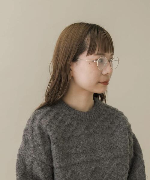 SMELLY（スメリー）の「オーバルフレームダテメガネ（メガネ・レディース・シルバー/ゴールド/ゴールド系その他・-）」の10枚目の写真
