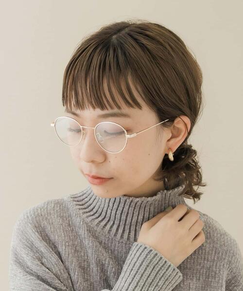 SMELLY（スメリー）の「オーバルフレームダテメガネ（メガネ・レディース・シルバー/ゴールド/ゴールド系その他・-）」の11枚目の写真