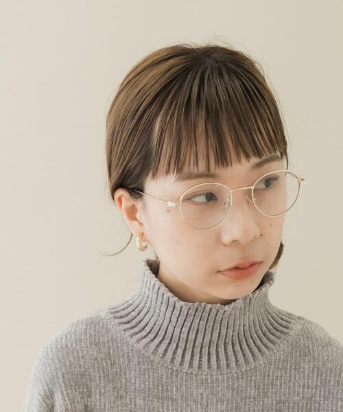 SMELLY（スメリー）の「オーバルフレームダテメガネ（メガネ・レディース・シルバー/ゴールド/ゴールド系その他・-）」の12枚目の写真