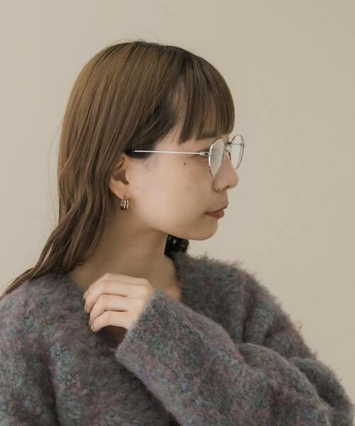SMELLY（スメリー）の「オーバルフレームダテメガネ（メガネ・レディース・シルバー/ゴールド/ゴールド系その他・-）」の17枚目の写真